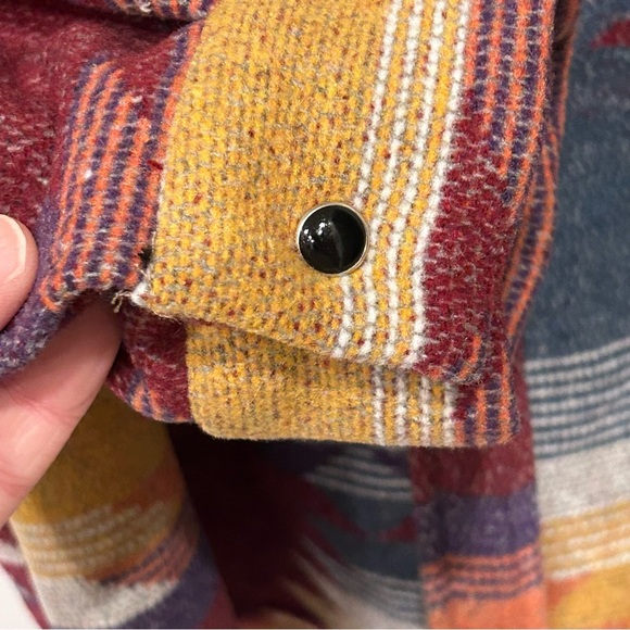 NWT Aztec Native American Colorful Print Shacket Size 2XL - Picture 6 of 12